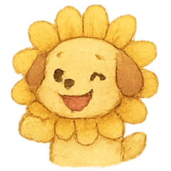 [LINEスタンプ] ひまわりパピーサンシャイン