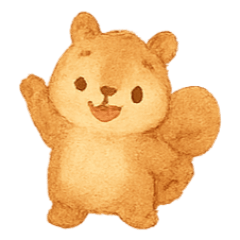 [LINEスタンプ] キャラメルリスほっこりパック