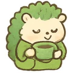 [LINEスタンプ] 抹茶ハリネズミ春の茶祭り