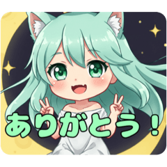 [LINEスタンプ] ムーンみなみちゃんスタンプ 