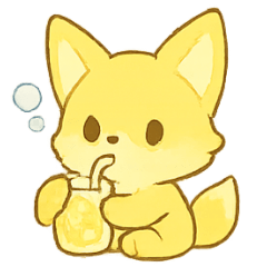 [LINEスタンプ] レモネードフォックス夏のしゅわパーティー