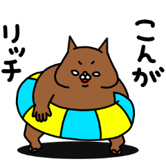 [LINEスタンプ] 全力ねこ何も言えなくて・・・夏編