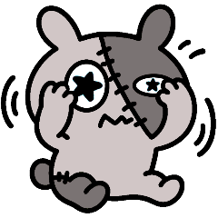 [LINEスタンプ] [アレンジ用]好きに使ってうさぎ10