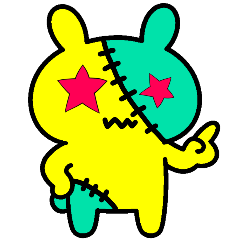 [LINEスタンプ] [アレンジ用]好きに使ってうさぎ1