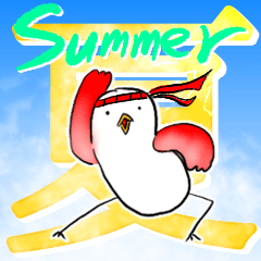 [LINEスタンプ] ヤケクソバード サマードリームと蜃気楼編