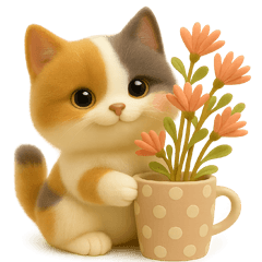 [LINEスタンプ] 【3D】ネコ・秋 バラエティパック