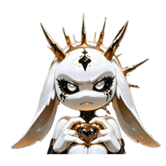 [LINEスタンプ] やみかわ魔獣1_ウサギ