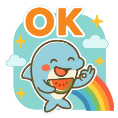 [LINEスタンプ] イルカといっしょ♪スタンプ