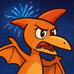 [LINEスタンプ] 花火とバサバサプテラノドン@SFW