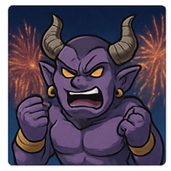 [LINEスタンプ] 花火とドーンと魔神@SFW