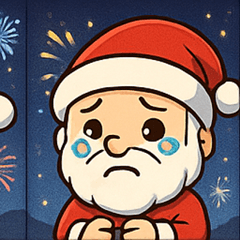 [LINEスタンプ] 花火とホホホなサンタ2@SFW