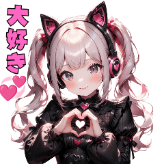 [LINEスタンプ] ピンクゴスロリガール