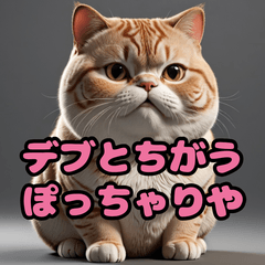 [LINEスタンプ] おデブねこの日常会話♪かわいい猫スタンプ