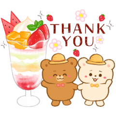 [LINEスタンプ] クマたちと夏のグルメ