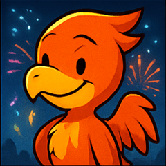 [LINEスタンプ] 花火とメラメラ火の鳥@SFW