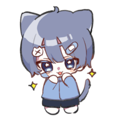 [LINEスタンプ] 猫耳少年/れうのスタンプ