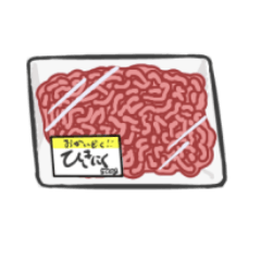 [LINEスタンプ] ひきにく料理たち