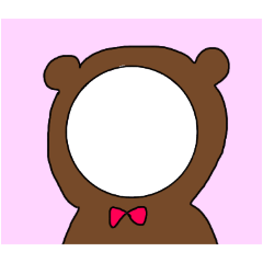 [LINEスタンプ] くまさんフレーム