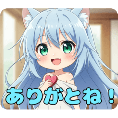 [LINEスタンプ] 水色スタイルみなみちゃんスタンプ