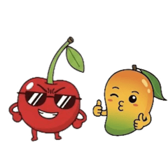 [LINEスタンプ] サクランボとマンゴーの物語