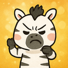 [LINEスタンプ] キラキラしましまシマウマ@SFW