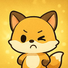 [LINEスタンプ] キラキラしっぽのキツネ@SFW