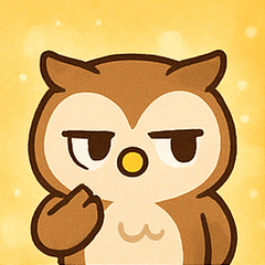 [LINEスタンプ] キラキラおめめのフクロウ@SFW