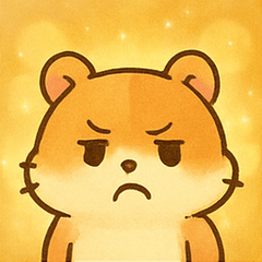 [LINEスタンプ] キラキラほっぺのハムスター@SFW