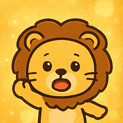 [LINEスタンプ] キラキラたてがみのライオン@SFW