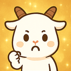 [LINEスタンプ] キラキラつののヤギ@SFW