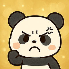 [LINEスタンプ] キラキラおめめのパンダ@SFW