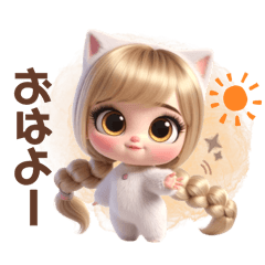 [LINEスタンプ] 甘えんぼ♡にゃんこ彼女♡