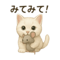 [LINEスタンプ] 沢山の白猫ちゃん 文字無しあり 日本語