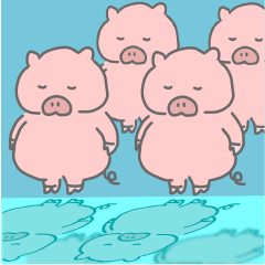 [LINEスタンプ] 微妙に使いやすいぶた（文字なし）