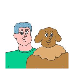 [LINEスタンプ] 石頭さんとブラウン氏