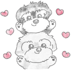 [LINEスタンプ] コロとケン