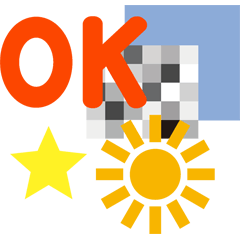 [LINEスタンプ] OKやハート丸など基本記号 修正版