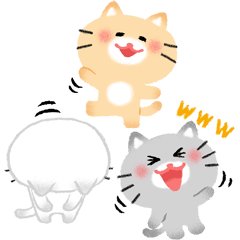 [LINEスタンプ] ほぼ文字無し日々の暮らし 猫 修正版