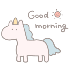 [LINEスタンプ] ゆるいユニコーンのスタンプ