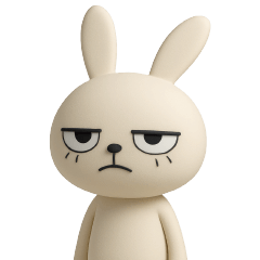 [LINEスタンプ] 気のないうさぎ3D Ver.1