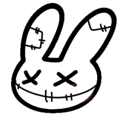 [LINEスタンプ] ばってんうさぎ