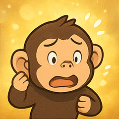 [LINEスタンプ] キラキラにっこりチンパンジー@SFW