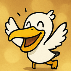 [LINEスタンプ] キラキラくちばしのペリカン@SFW