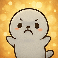 [LINEスタンプ] キラキラひれのアザラシ@SFW