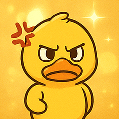 [LINEスタンプ] キラキラがーがーアヒル@SFW