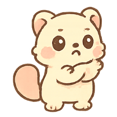 [LINEスタンプ] ふわふわフェレット 甘党ムード