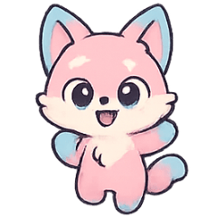 [LINEスタンプ] コットンキャンディフォックス楽しい行進