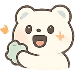 [LINEスタンプ] ねむねむくまちゃんのふわふわ行進