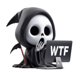 [LINEスタンプ] 死神は仕事に行きたくない