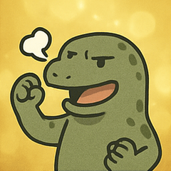 [LINEスタンプ] キラキラきばのコモドドラゴン@SFW